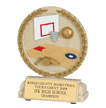 Cast Stone Series Basketball Trophy - Click to enlarge