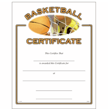 Basketball Certificates - Click to enlarge