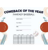 Baseball: Comeback of the Year