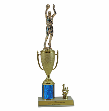 Basketball 1st, 2nd and 3rd Place Award Cup & Column Trophy - Click to enlarge