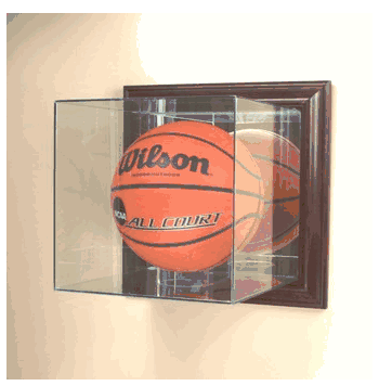 Basketball Display Case (Glass, Wall-Mounted) - Click to enlarge