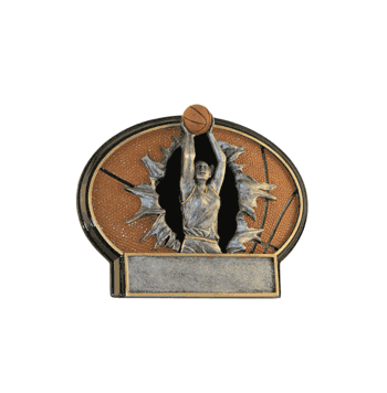 Girls Burst-Thru Series Basketball Trophy - Click to enlarge