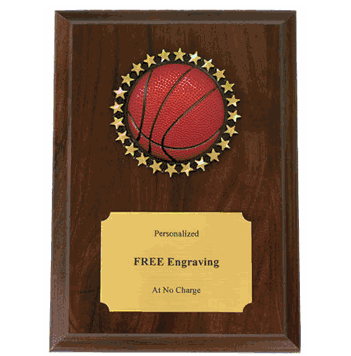 Basketball Holographic Decal Plaque - Click to enlarge