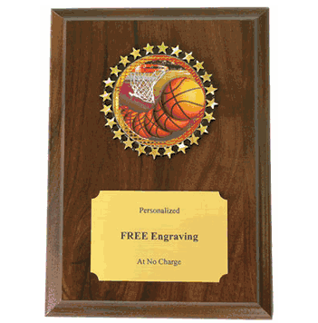 Basketball Holographic Plaque - Click to enlarge