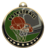 Basketball Insert Medal