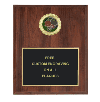 Basketball Insert Plaque (Multiple Styles) - Click to enlarge