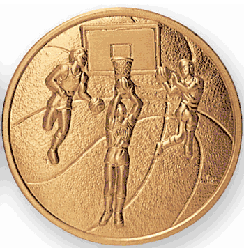 Basketball (Male) Litho Medal Insert - Click to enlarge