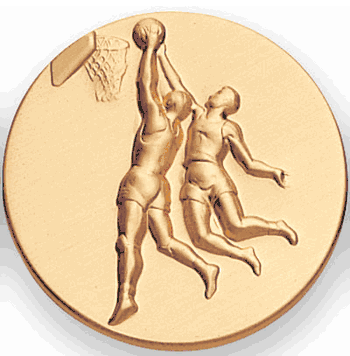 Basketball Male Litho Medal Insert - Click to enlarge