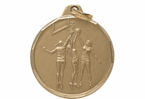 Basketball Medal, Female (1 1/4")