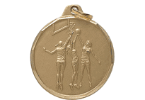 Basketball Medal, Female (1 1/4")