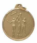 Basketball Medal, Female (1 1/4")