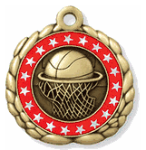 Basketball Medal with Personalized School, Team or Event Name