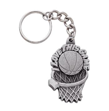 Basketball Pewter Key Chains - Click to enlarge