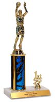 Trophy With Place Trim (1st, 2nd, or 3rd) - Basketball