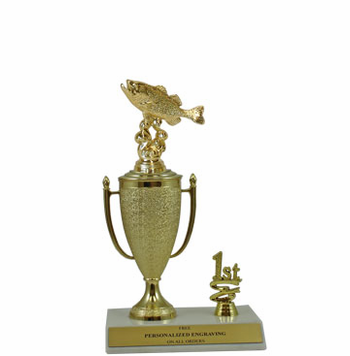 Bass Fish 1st, 2nd and 3rd Place Award Cup Trophy - Click to enlarge