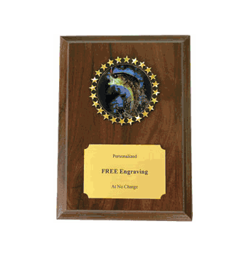 Bass Fish Holographic Plaque - Click to enlarge