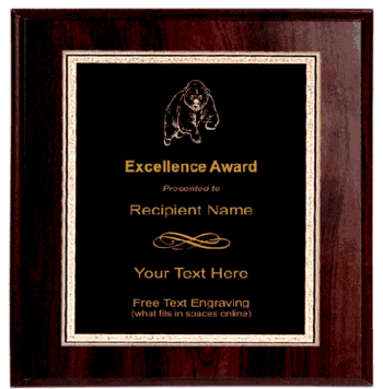 Bear Plaque - Click to enlarge