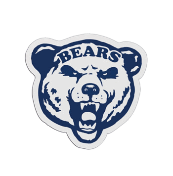 Bear Shaped Mascot Badge - Click to enlarge