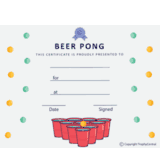 Beer Pong Free Template