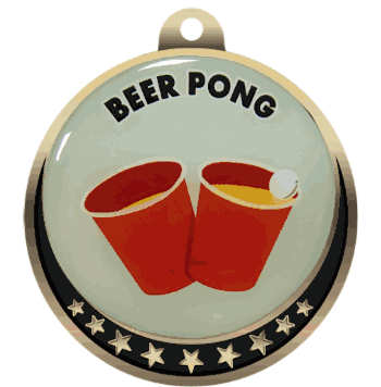 Beer Pong Insert Medal - Click to enlarge