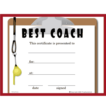 Best Coach Free Template - Click to enlarge