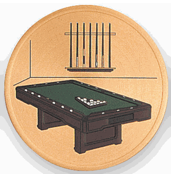 Billiards Litho Medal Insert - Click to enlarge