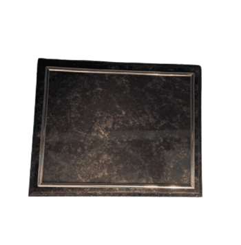 Black Marble Certificate Plaque - Silver Frame - Click to enlarge