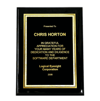 Black Piano Plaque (9x12) - Click to enlarge