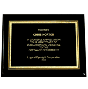 Black Piano Plaque (9x7) - Click to enlarge