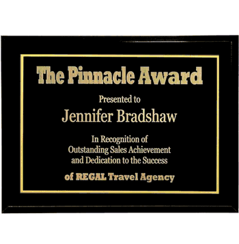 Black Plaque (12x9) - Click to enlarge