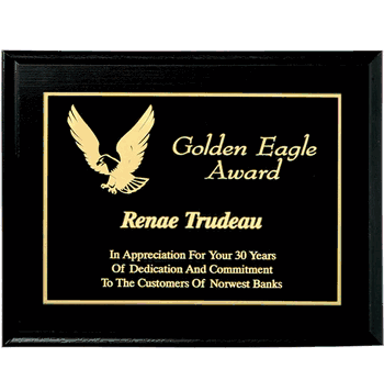 Black Plaque (9x7) - Click to enlarge