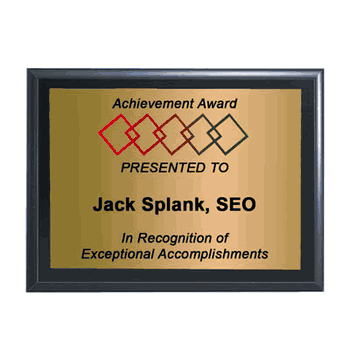 Black Wall Plaque - 10" x 8" - Click to enlarge