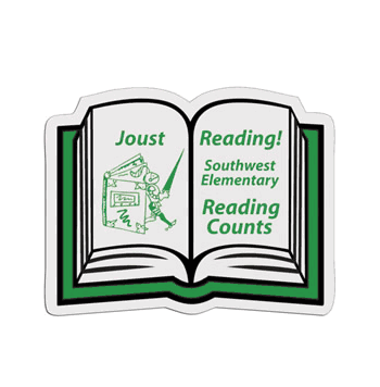 Book Shaped Custom Badge - Click to enlarge