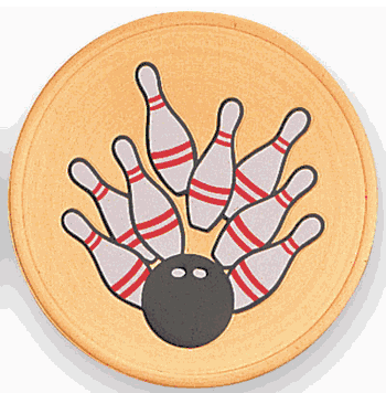 Bowling (482871) Litho Medal Insert - Click to enlarge