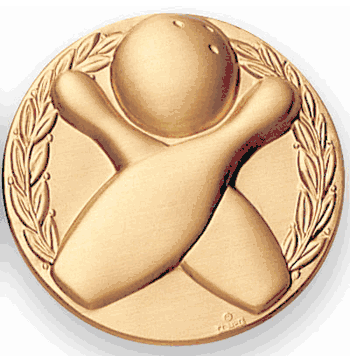 Bowling GENERAL 10 Pin Medal Insert - Click to enlarge