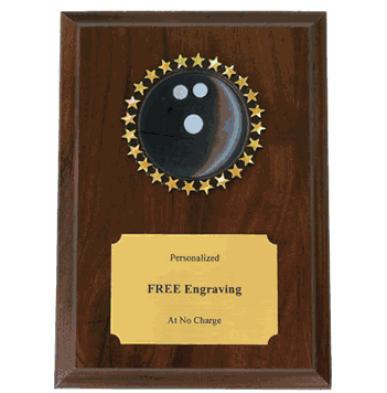 Bowling Holographic Plaque - Click to enlarge