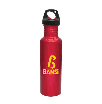 BPA Free Torpedo Collection Water Bottles  - Red - Click to enlarge