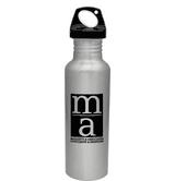 BPA Free Torpedo Collection Water Bottles - Silver