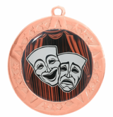 Bronze Drama Award Medal, 2 3/4"