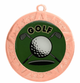Bronze Golf Medal, 2 3/4"
