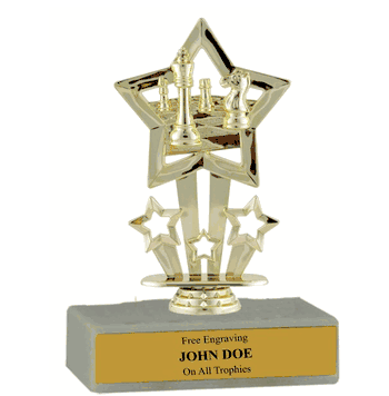 Budget-Friendly Chess Award Trophy with Free Engraving - Click to enlarge