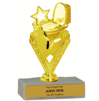 Budget Toilet Bowl / "Last Place" Award Trophy - Click to enlarge