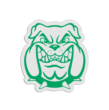 Bulldog (2) Mascot Badge - Click to enlarge