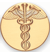 Caduceus Litho Medal Insert
