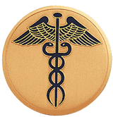 Caduceus Medal Insert (Etched)