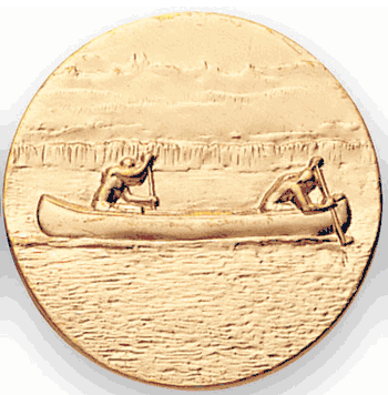 Canoe Standard Litho Medal Insert - Click to enlarge