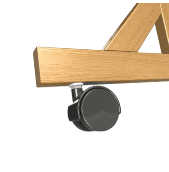 Casters for Wood Frame Reversibles, 4-Count - Click to enlarge
