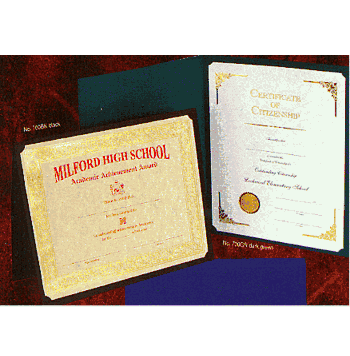 Certificate Folders - Click to enlarge