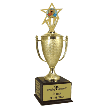 Champion's Trophy with Cornhole Insert - Click to enlarge