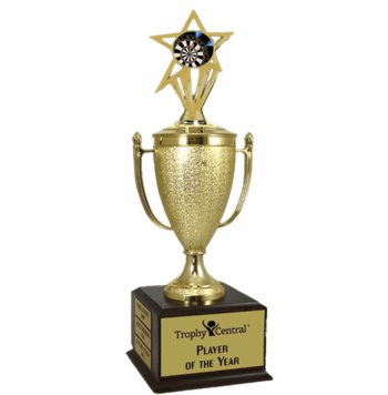 Champion's Trophy with Darts Insert - Click to enlarge
